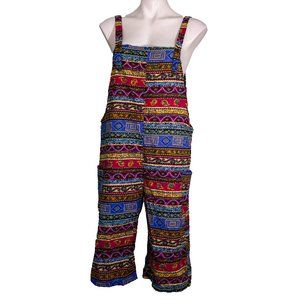 Colorful Patterned Sleeveless Jumpsuit